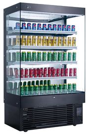 Fila dritta dei frigocongelatori 5 dell'esposizione del supermercato dei refrigeratori della cortina d'aria