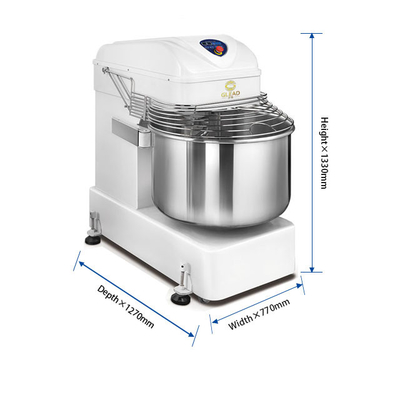 Impastatrice a spirale per impasto a doppia velocità doppia azione 10L 80L 120L