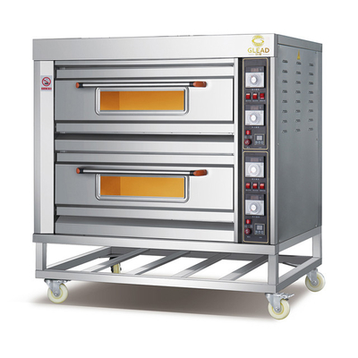 Fornello a gas commerciale a 16 fornelli a 5 fuochi con protezioni Saj Wood Painting Liners Speed ​​Oven