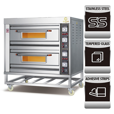 Fornello a gas commerciale a 16 fornelli a 5 fuochi con protezioni Saj Wood Painting Liners Speed ​​Oven