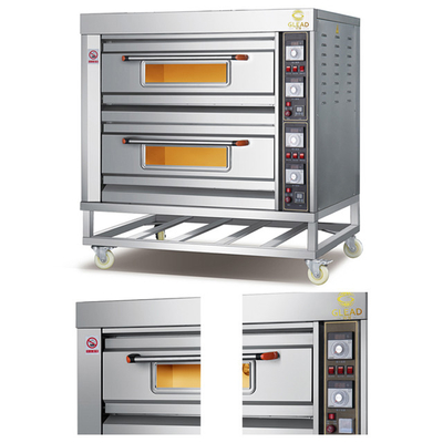 Fornello a gas commerciale a 16 fornelli a 5 fuochi con protezioni Saj Wood Painting Liners Speed ​​Oven