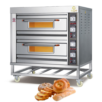 Fornello a gas commerciale a 16 fornelli a 5 fuochi con protezioni Saj Wood Painting Liners Speed ​​Oven