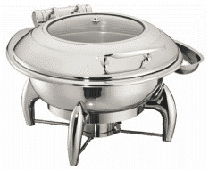 Hygiene attrezzature di cottura commerciali 6L Chafers rotonde W/O telaio
