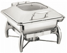 400x440x300mm attrezzature di cottura commerciali 6L 2/3 Rectangle Chafer W/O Frame Sliver Colore