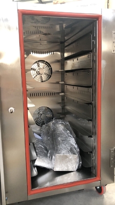 Acciaio inossidabile Forno da forno commerciale Forno a convezione 10 vassoi Produttività elettrica GPL/gas naturale