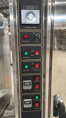 Acciaio inossidabile Forno da forno commerciale Forno a convezione 10 vassoi Produttività elettrica GPL/gas naturale