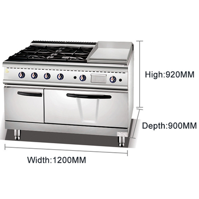 Apparecchiature di cucina per cucine commerciali pesanti - NG/LPG 3.95/5.66Kg/h