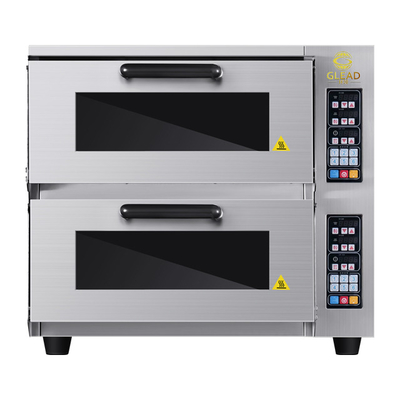 Produttività 2 strati attrezzature di cottura elettrica 5kw Potenza A forno per pizza/pane