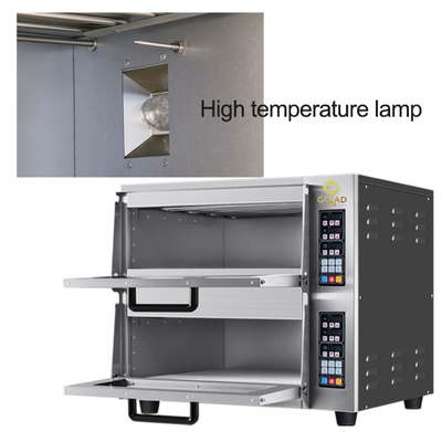 Produttività 2 strati attrezzature di cottura elettrica 5kw Potenza A forno per pizza/pane