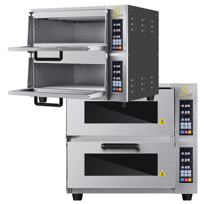 Produttività 2 strati attrezzature di cottura elettrica 5kw Potenza A forno per pizza/pane
