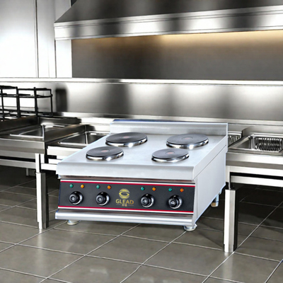 Piatto da cucina quadrato pesante apparecchiature per ristoranti a gas/elettriche 0-300.C Temperature