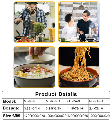 Equipaggiamento da cucina per ristoranti a gas in acciaio inossidabile commerciale 176 kg Efficienza del gas pesante 3,95/5,66 kg/h