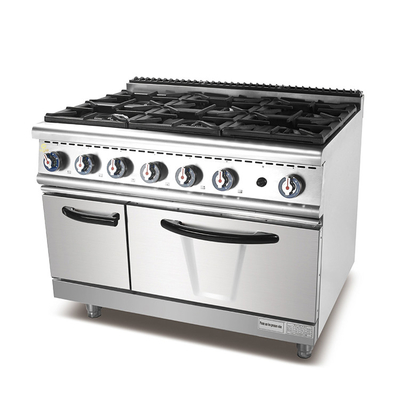 GL-RS-6 Apparecchiature da cucina a gas per ristoranti Apparecchiature da cucina in acciaio inossidabile con alimentazione a gas naturale/LPG