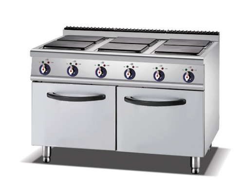 Controllo digitale Gas Ristorante attrezzature da cucina piatti lisci piatti piatti 220-240V argento bianco