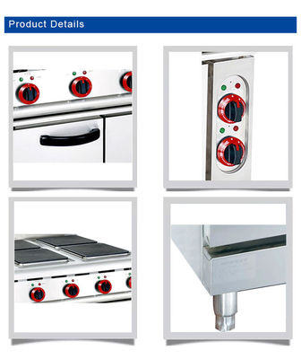 Apparecchiature di cottura per ristoranti elettrici Griglia commerciale in acciaio inossidabile GL-TT-6 Modello 29KW Potenza - 176kg