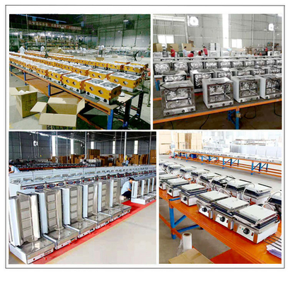 Apparecchiature di cottura per ristoranti elettrici Griglia commerciale in acciaio inossidabile GL-TT-6 Modello 29KW Potenza - 176kg