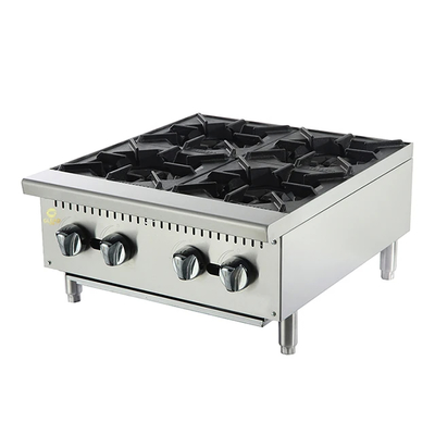 Apparecchiature da cucina per ristoranti a gas in acciaio inossidabile 1,29/1,92Kg/h Consumo di GPL/GNL 18 Potenza