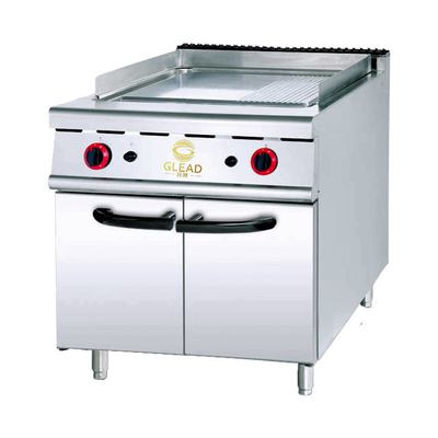 Efficienza Griglia a gas da ristorante in acciaio inossidabile 168kg 1140x610x20