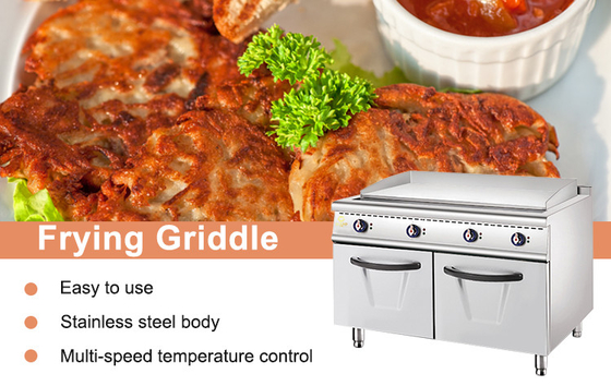 Efficienza Griglia a gas da ristorante in acciaio inossidabile 168kg 1140x610x20