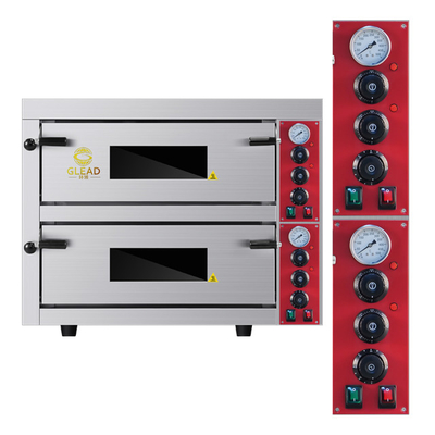 Forno per la cottura della pizza commerciale con 9kW di potenza 3N-380V/220-240V di tensione 115kg di peso.
