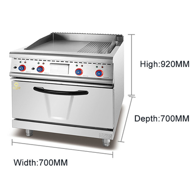 Strumentazione di cucina di fast food di potenza Modello GL RGE R Con 214 kg di peso e 12.5kw di tensione