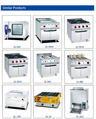 Acciaio inossidabile GL RGE R Apparecchiature di cottura elettriche per ristoranti con potenza da 220V a 380V