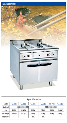 174 kg attrezzature da cucina commerciali con consumo di gas GPL/GNL 2,46/3,12 kg/h