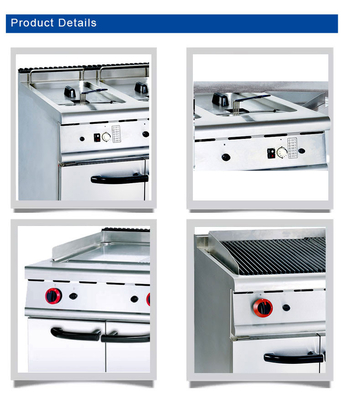 Apparecchiature da cucina per ristoranti in acciaio inossidabile GL-RC-2 con connessione a gas R13/4