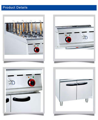 340x550x270 Apparecchiature da cucina a gas per ristoranti con capacità di 30x2L e connessione R13/4
