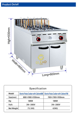 340x550x270 Apparecchiature da cucina a gas per ristoranti con capacità di 30x2L e connessione R13/4