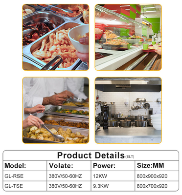 R13/4 Apparecchiature da cucina fast food con connessione a gas con GL-RS