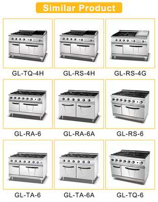 R13/4 Apparecchiature da cucina fast food con connessione a gas con GL-RS