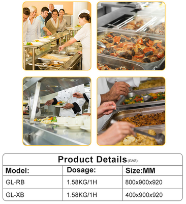 800×900×850 70 Consumo di gas Ristorante attrezzature da cucina per cucina di grandi volumi