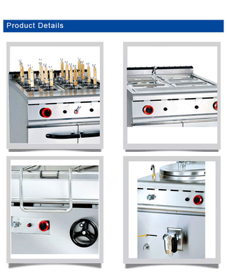 Consumo di gas GPL/GNL 1,58/2,28 kg/h Apparecchiature da cucina per ristoranti di capacità 100 kg