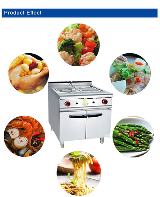 Consumo di gas GPL/GNL 1,58/2,28 kg/h Apparecchiature da cucina per ristoranti di capacità 100 kg