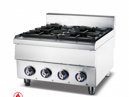 Cucina a gas per la cottura 220V Fonte di gas Apparecchiature di cucina per cucina commerciale 30kg Peso