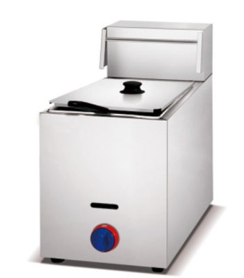 Friggitrice a gas commerciale con 2 bruciatori 11.2kw Potenza R1 3/4