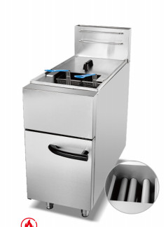 Fritura a gas con 2 bruciatori 30kg 11,2kw Apparecchiature da cucina Commerciali Apparecchiature da cucina 220V Voltaggio