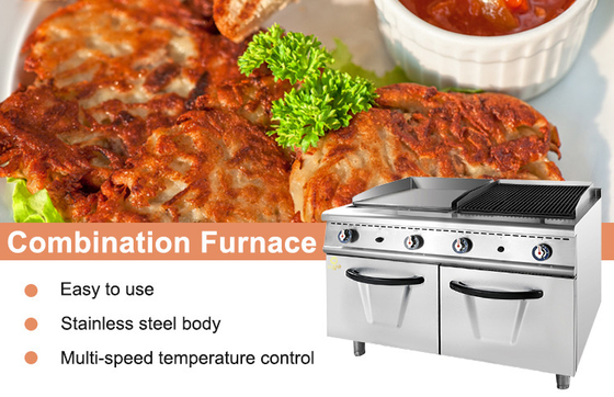 Apparecchiature da cucina per cucina a grande scala con connessione a gas da 180 kg