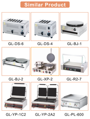 Consumo di gas GPL/GNL 1,29/1,92 kg/h per apparecchiature da cucina da ristorante da 180 kg