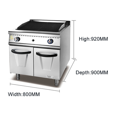 Grill a gas con armadio in acciaio inossidabile GL RH 1,2 kg/h GPL/GNL Ristorante attrezzature da cucina