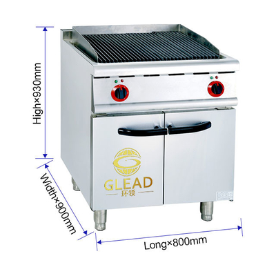 17 GPL/NG GL RH Grill a gas con armadio R13/4 connessione 1,2/1,76 kg/h Consumo di gas
