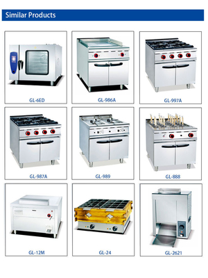 17 GPL/NG GL RH Grill a gas con armadio R13/4 connessione 1,2/1,76 kg/h Consumo di gas
