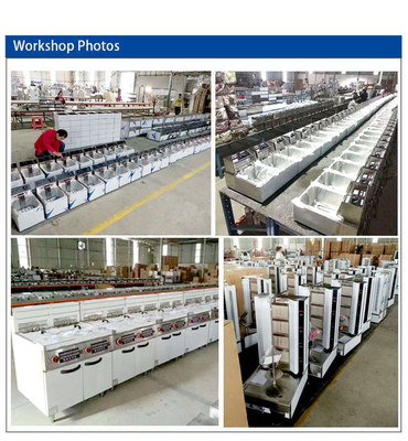 Grill a gas in acciaio inossidabile da 126 kg con cabina di connessione GPL/GNL R13/4 Efficienza Modello GL RH