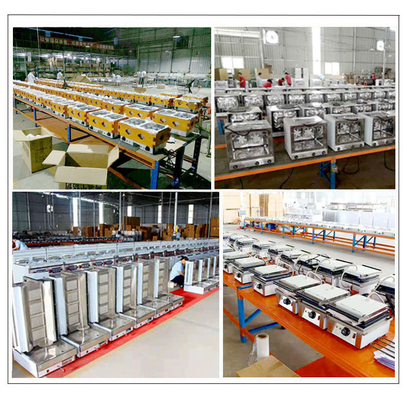 Grill a gas in acciaio inossidabile da 126 kg con cabina di connessione GPL/GNL R13/4 Efficienza Modello GL RH