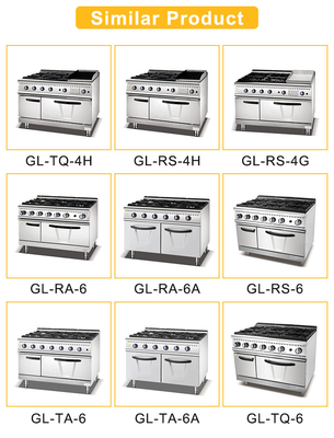 Apparecchiature da cucina a gas per ristoranti GL-RO Con consumo di gas GPL/GNL 1,78/2,6Kg/h