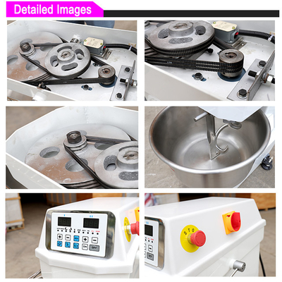 260L 380V 50HZ Miscelatore elettrico a spirale a 3 fasi da 11,2 kW per la miscelazione di pasta a volume
