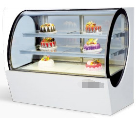 Vitrina di refrigerazione industriale in acciaio inossidabile 1 Mensola 3.C~10.C Mensole di vetro isolanti a temperatura