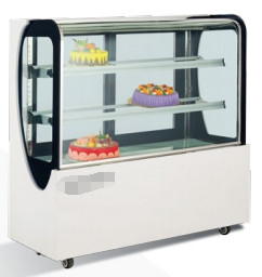 220V apparecchiatura di refrigerazione per vetrine di torte con base di marmo 3-10.C controllo della temperatura 2 scaffali