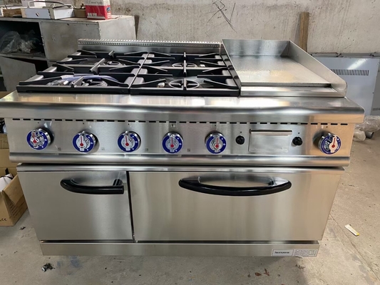 20Equipaggiamento di cottura a gas da 8 kW con forno a gas a 4 bruciatori